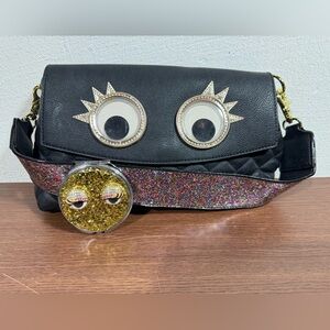 Betsey Johnson Trolls Handbag & Mirror Compact RARE!